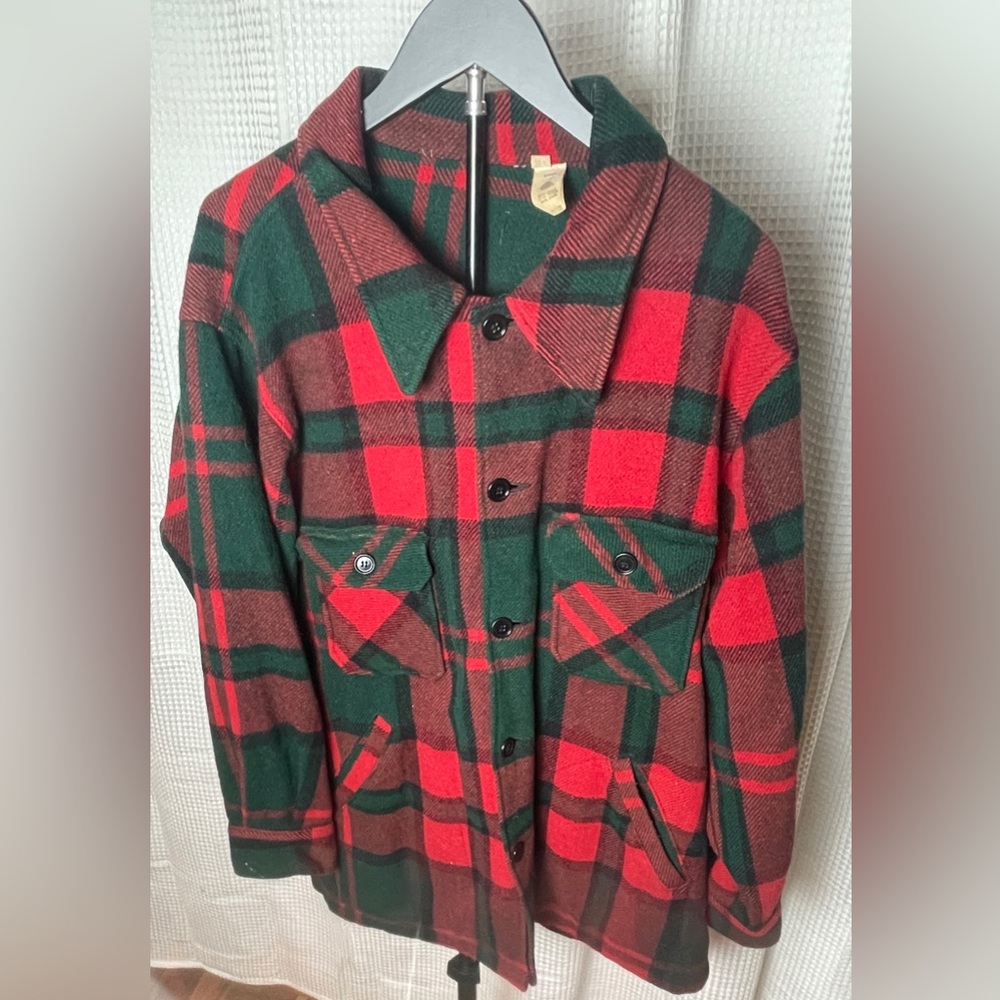 Vintage Woolrich Wool Jacket/shirt jacket rare‎ 70's/80's size XL *long
